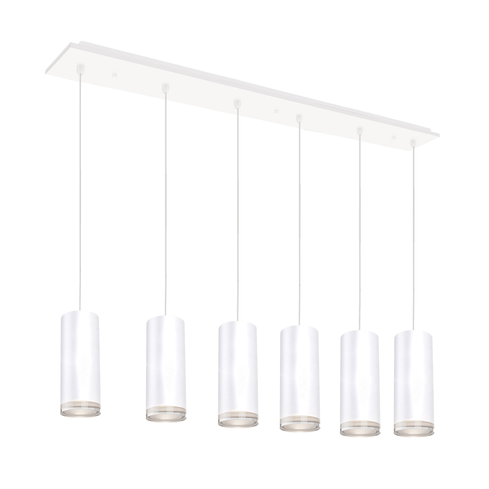 Cameo 42-in White 6-Light Multi Pendant
