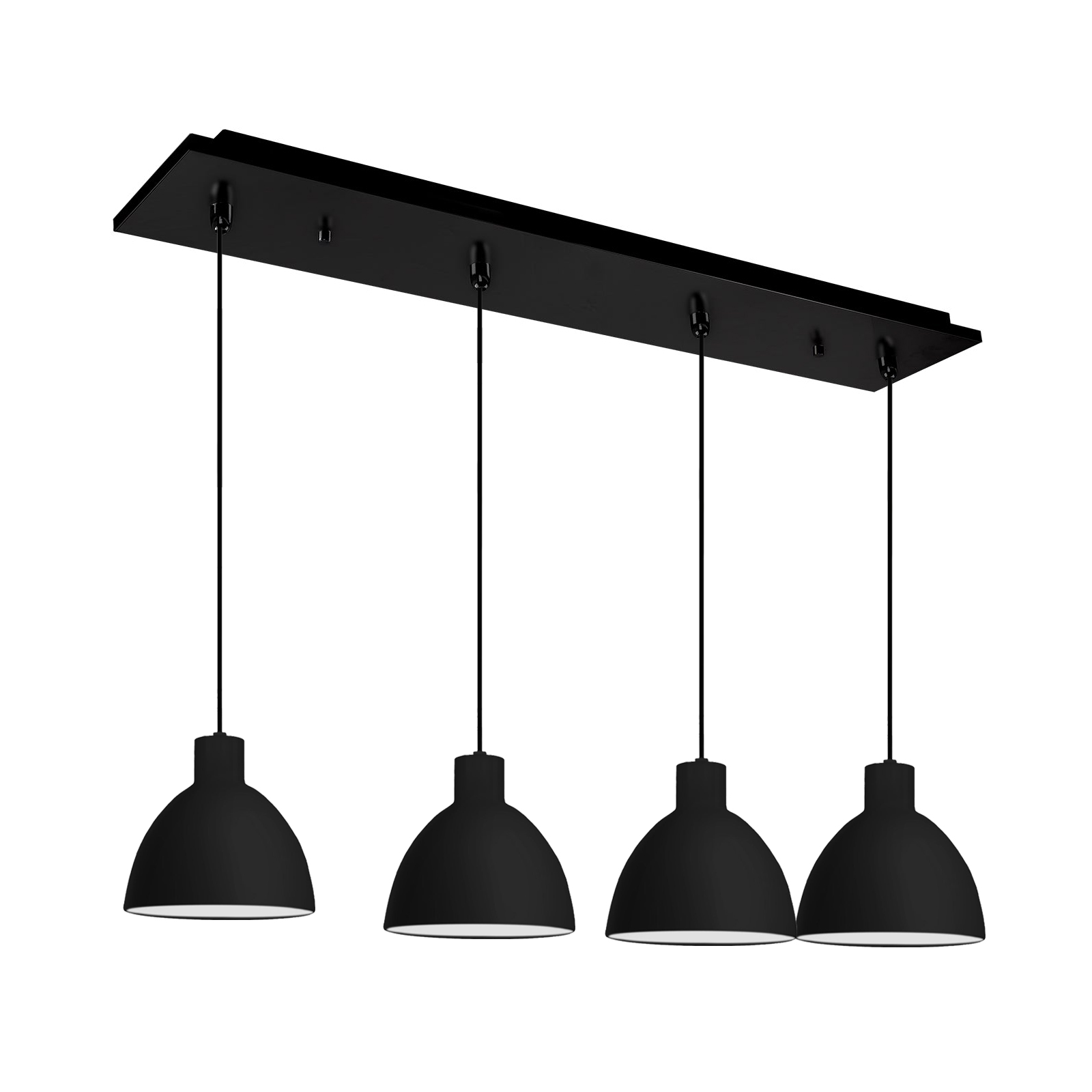 Chroma 28-in Black 4-Light Multi Pendant