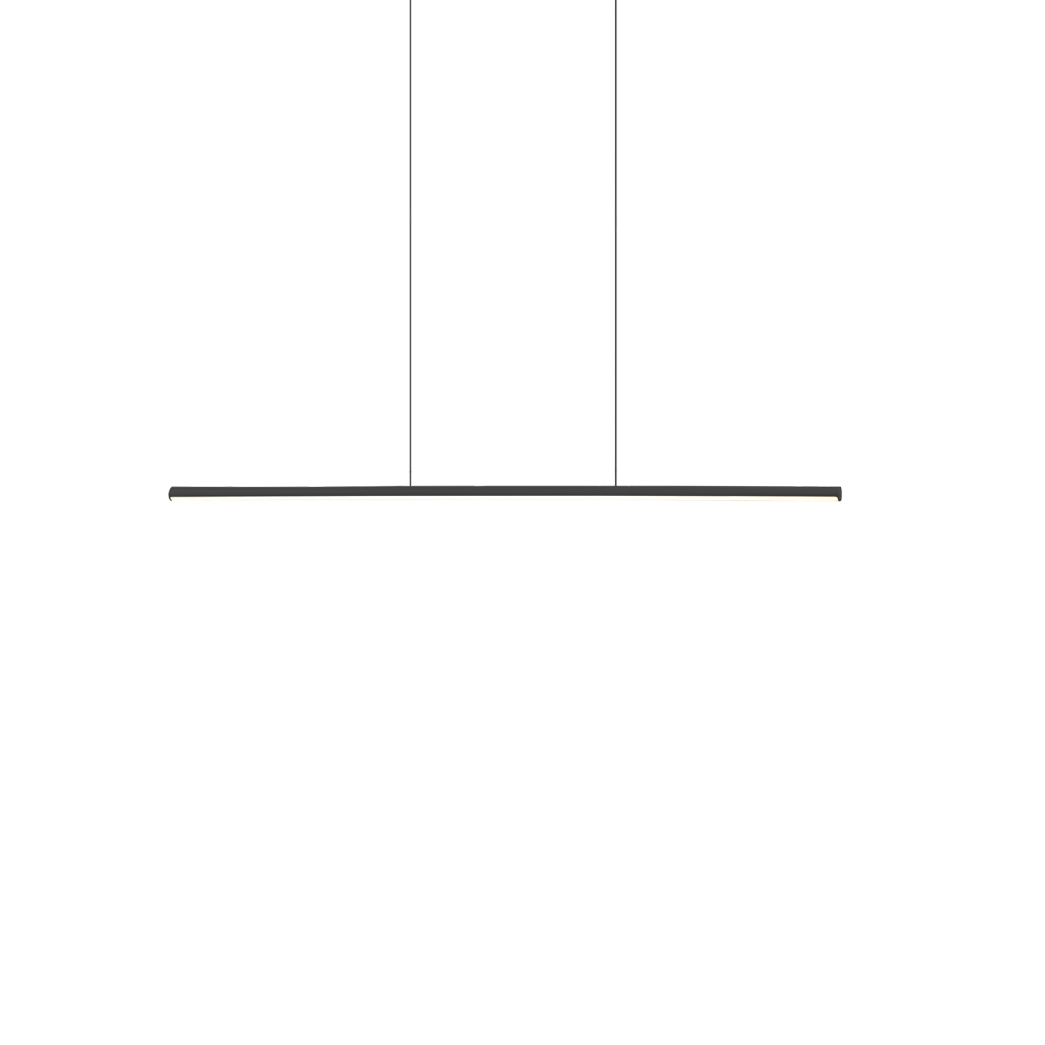Chute 35-in Black LED Linear Pendant
