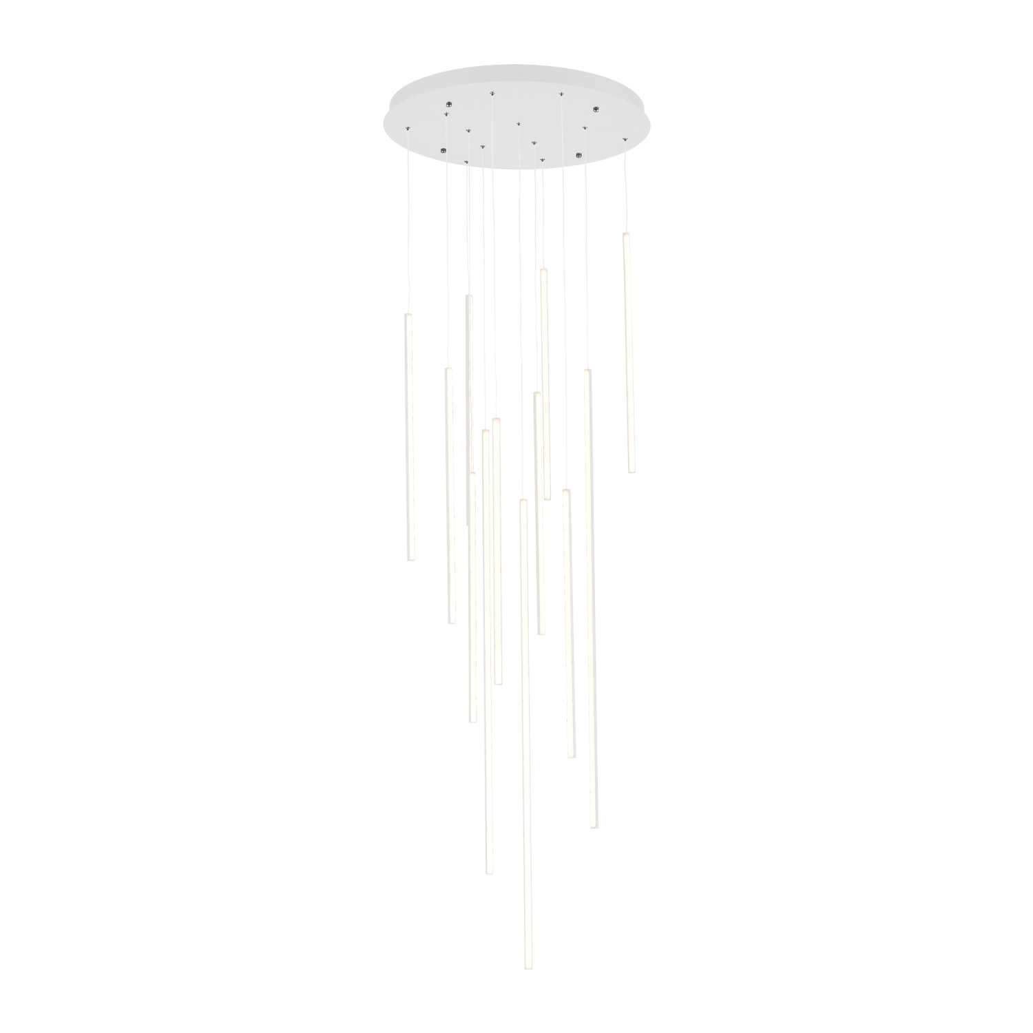 Chute 24-in White LED Multi Pendant