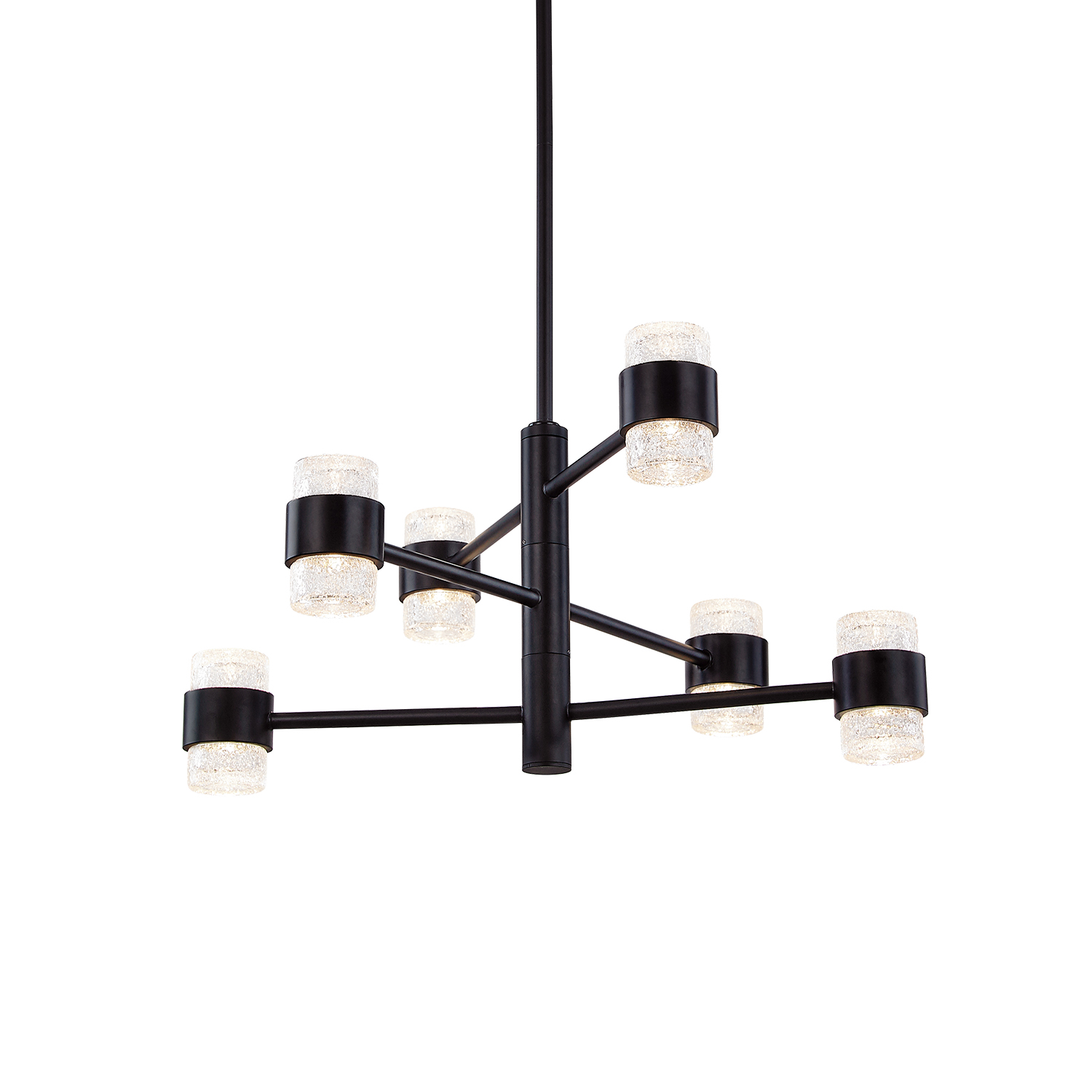 Copenhagen 24-in (Three-Tier) Black LED Exterior Pendant