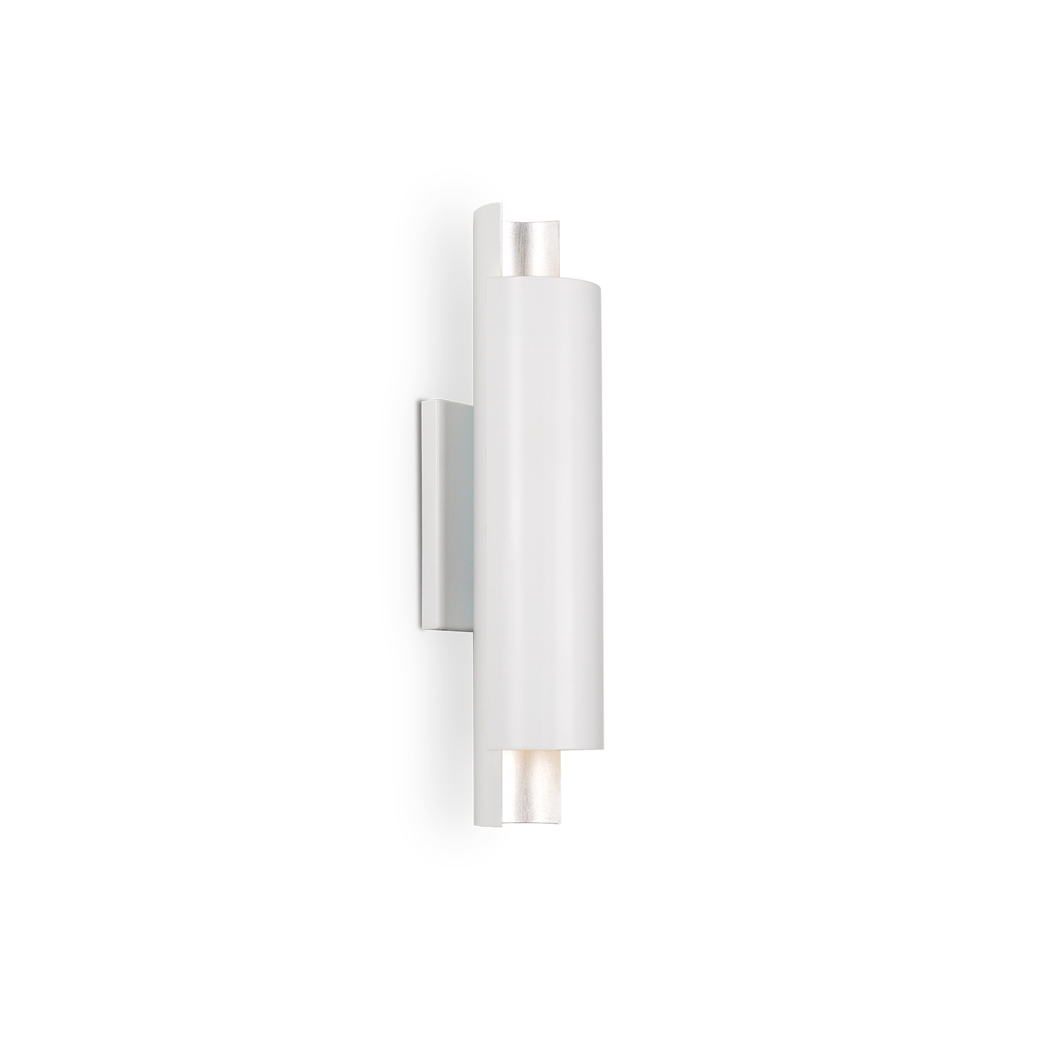 Dela 16-in White/Silver LED Wall Sconce