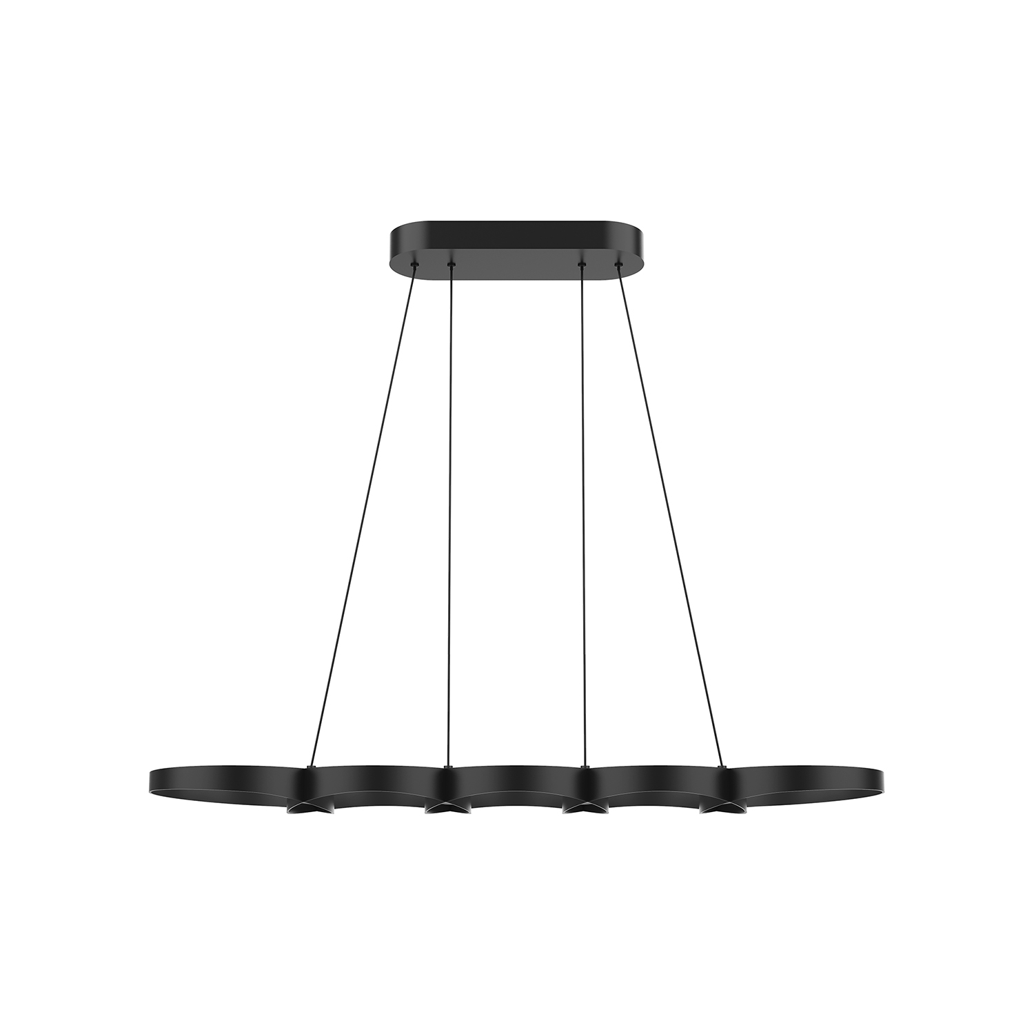 Maestro 38-in Black LED Linear Pendant