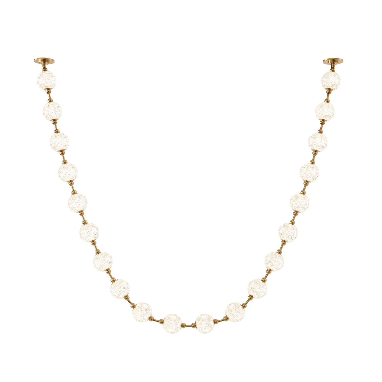 Marni 12-ft Natural Brass LED Pendant