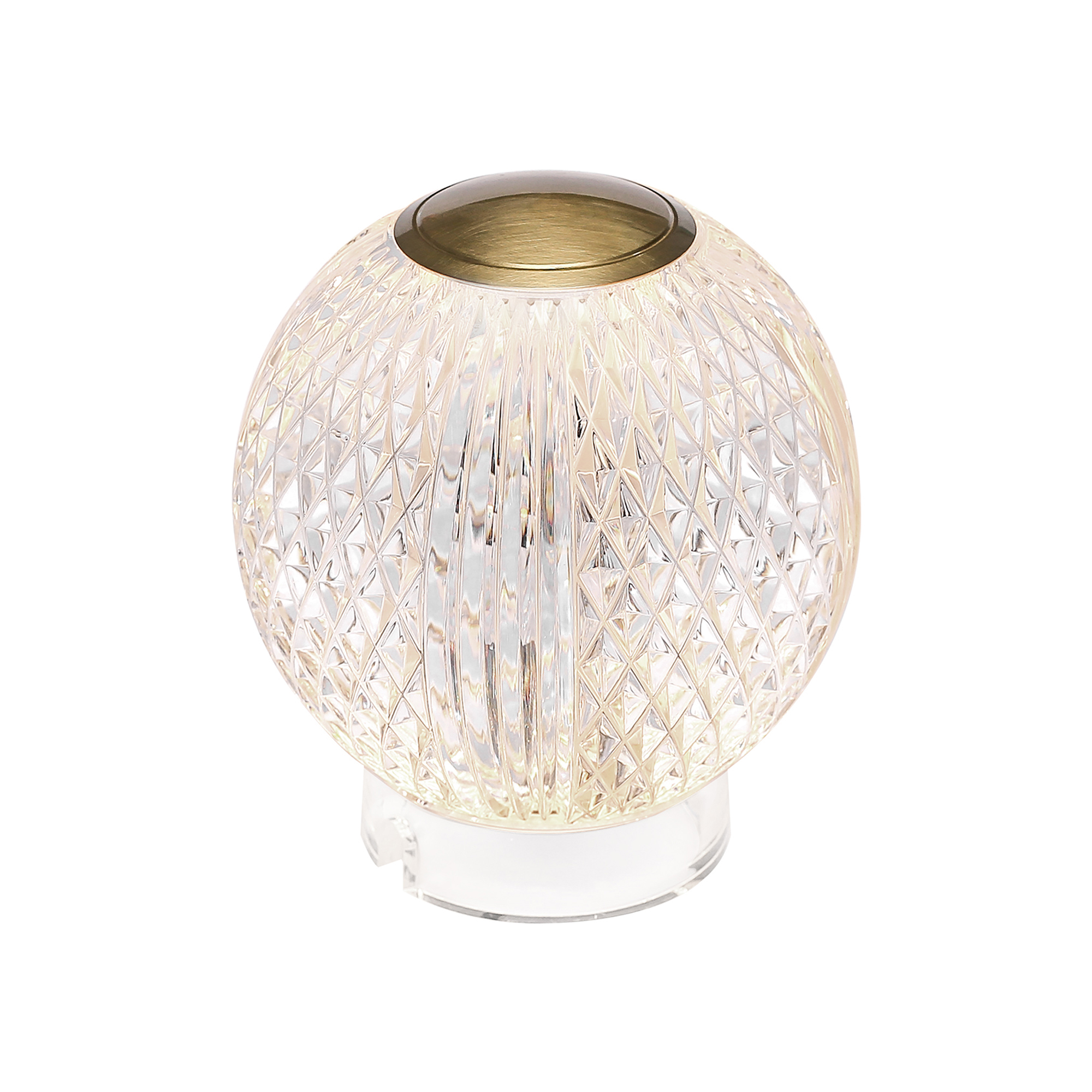 Marni 4-in Natural Brass LED Table Lamp