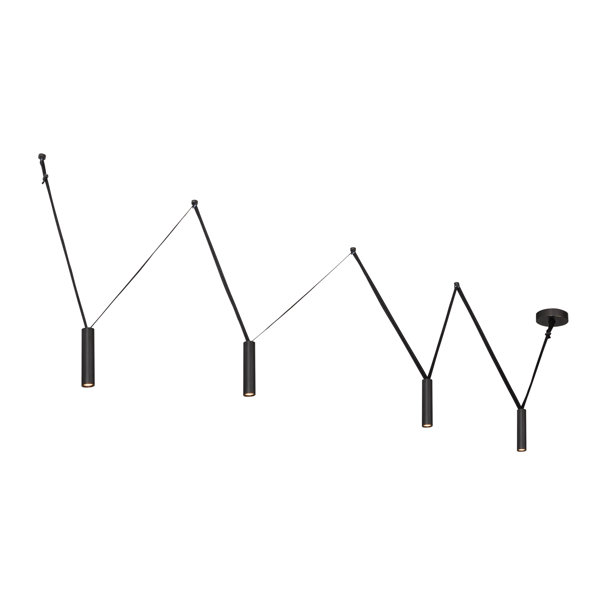 Mason 72-in Urban Bronze LED Linear Pendant
