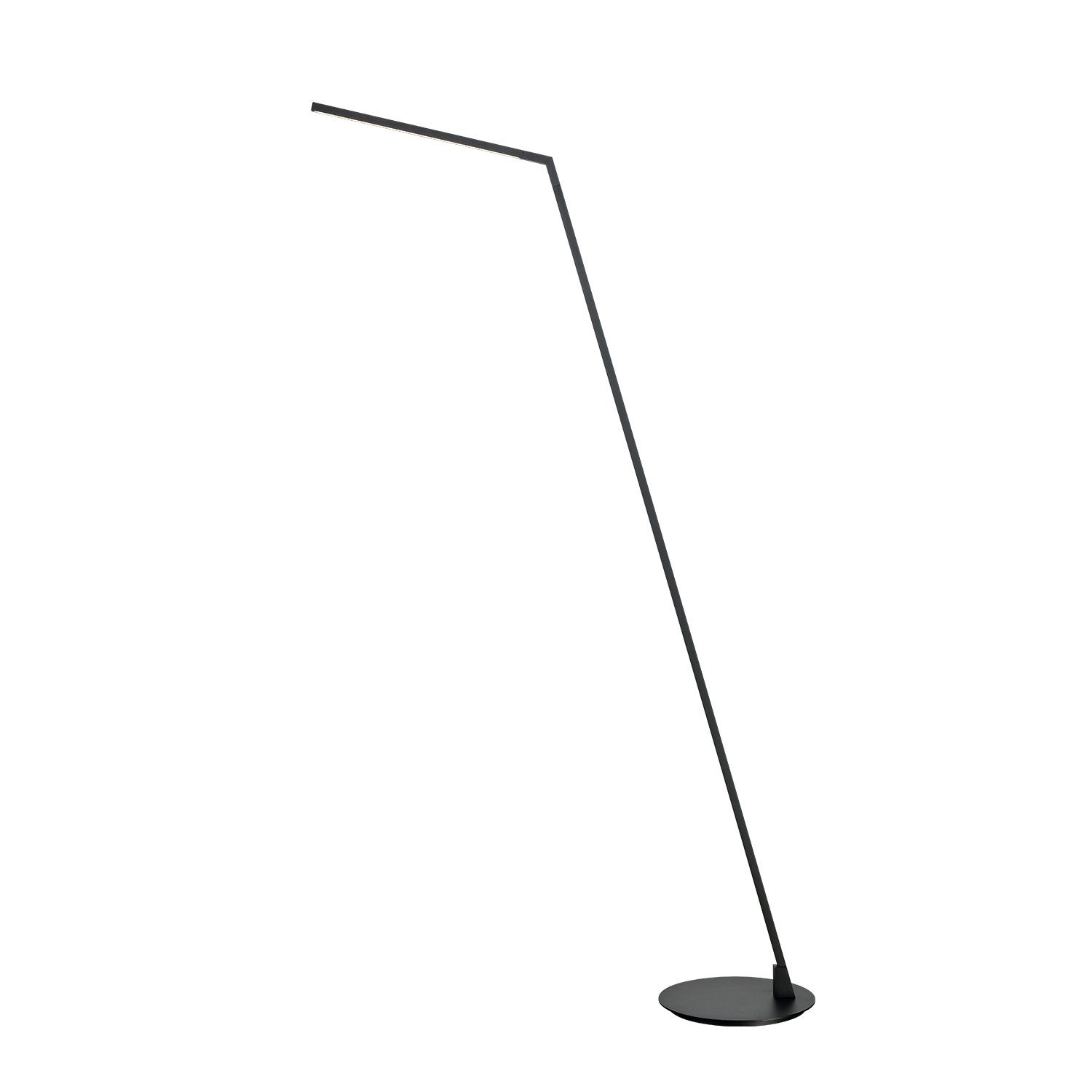 Miter 58-in Black LED Floor Lamp