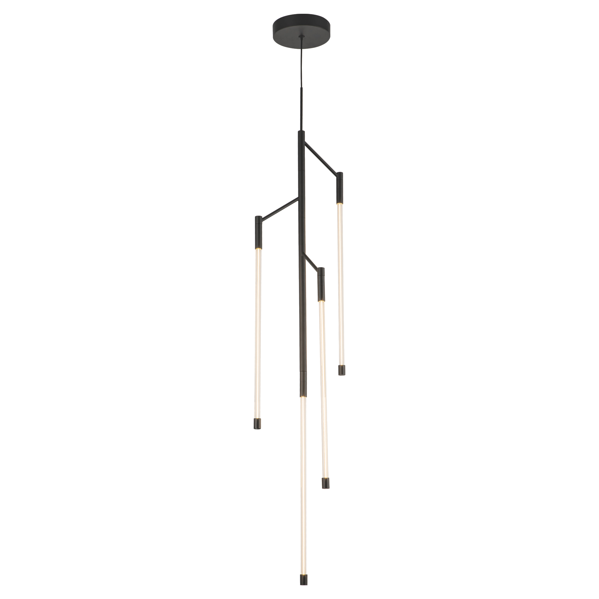 Motif 46-in Black LED Pendant