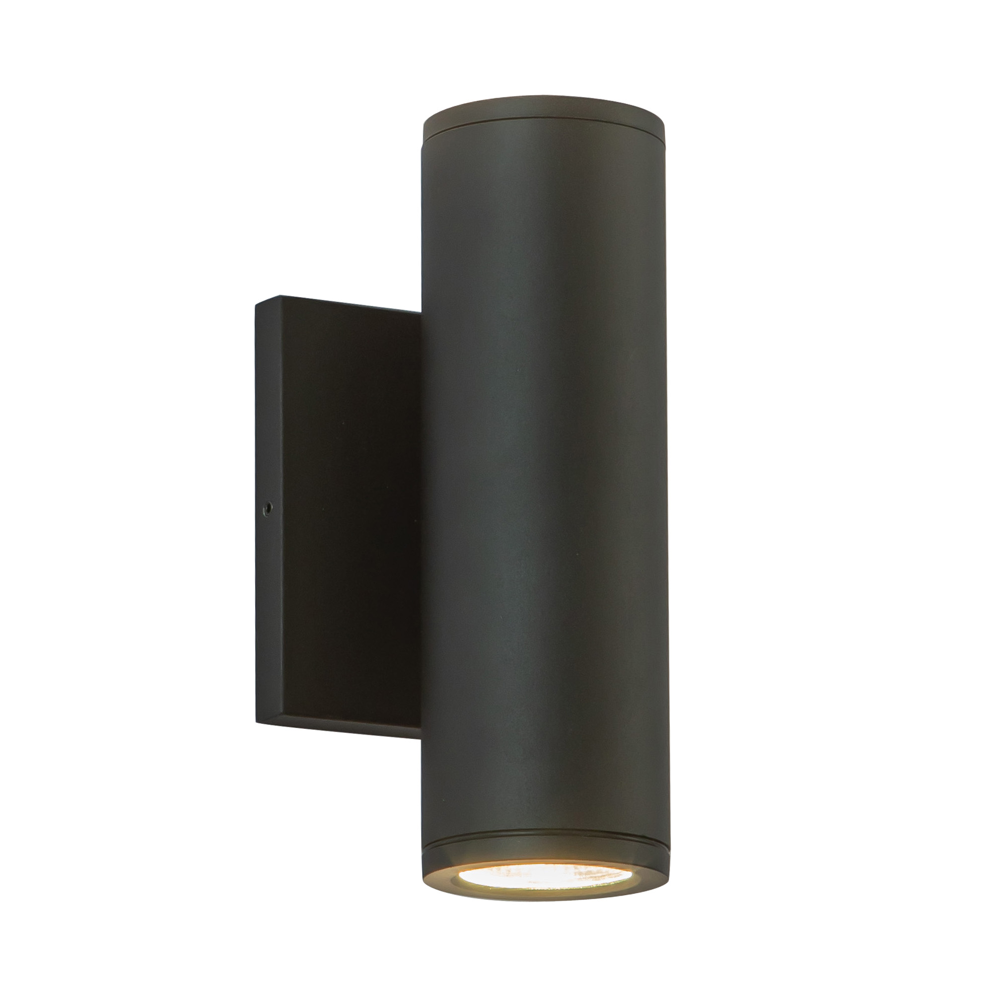 Nordic 8-in (2-in Dia.) Black LED Exterior Wall