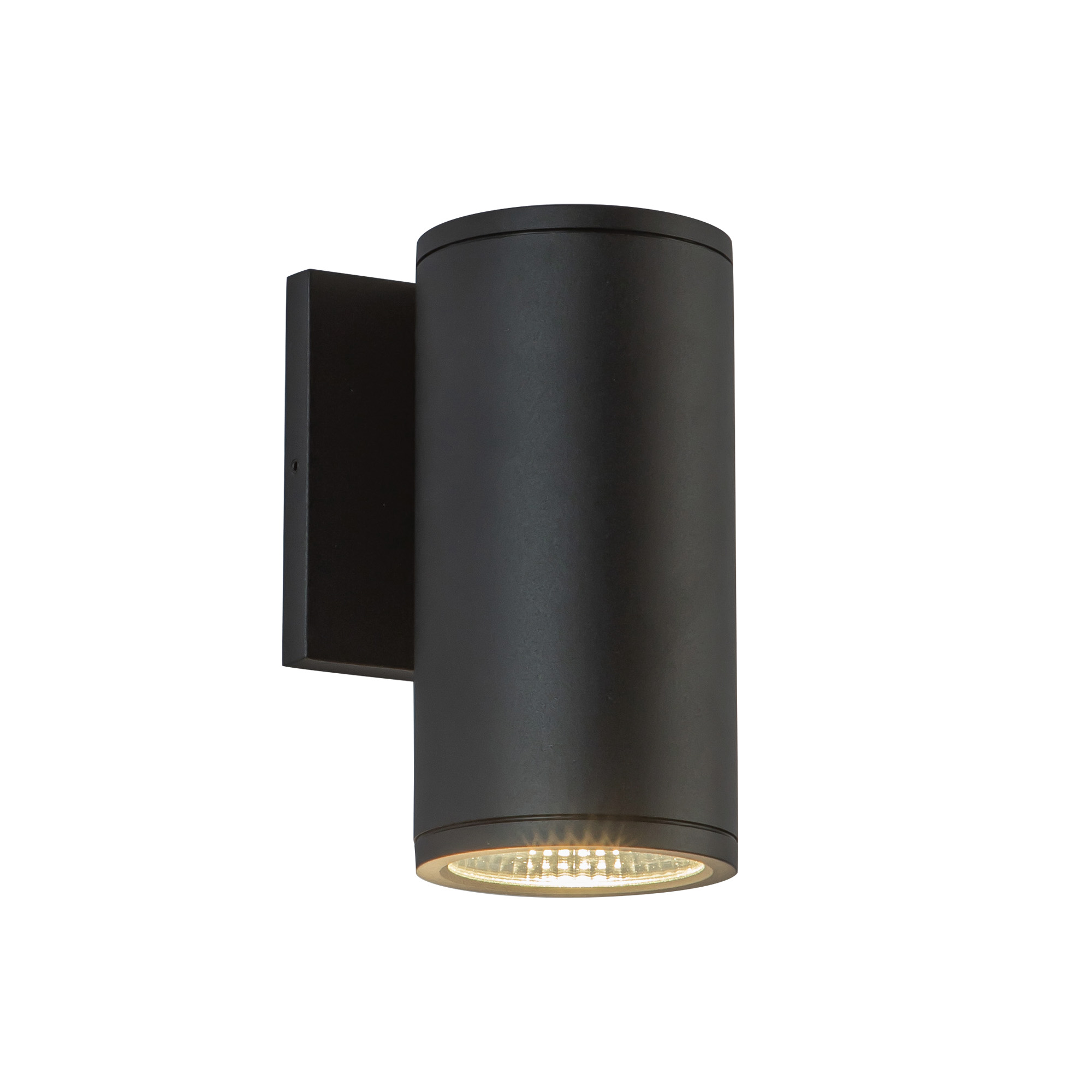 Nordic 7-in (3-in Dia.) Black LED Exterior Wall