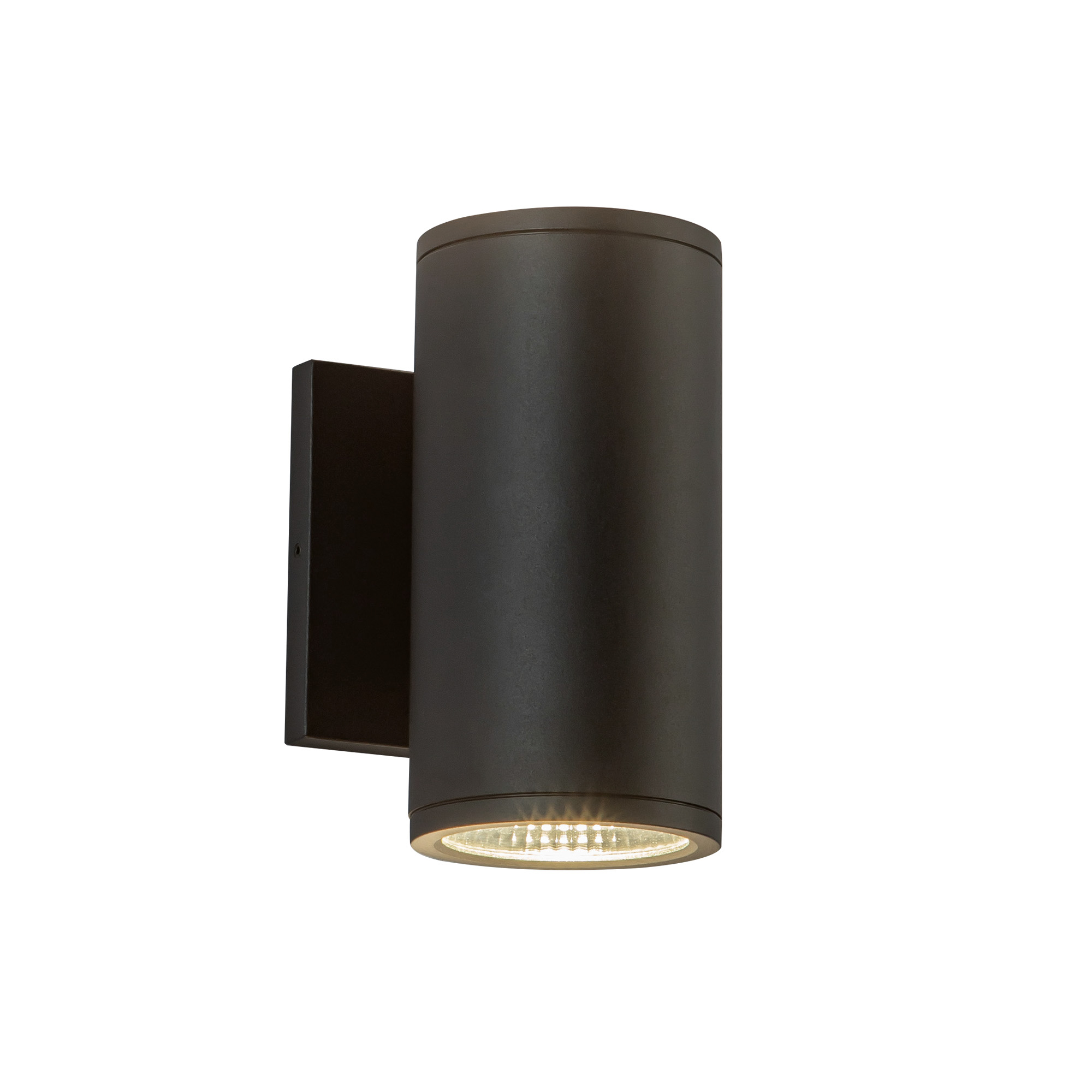 Nordic 7-in (3-in Dia.) Black LED Exterior Wall