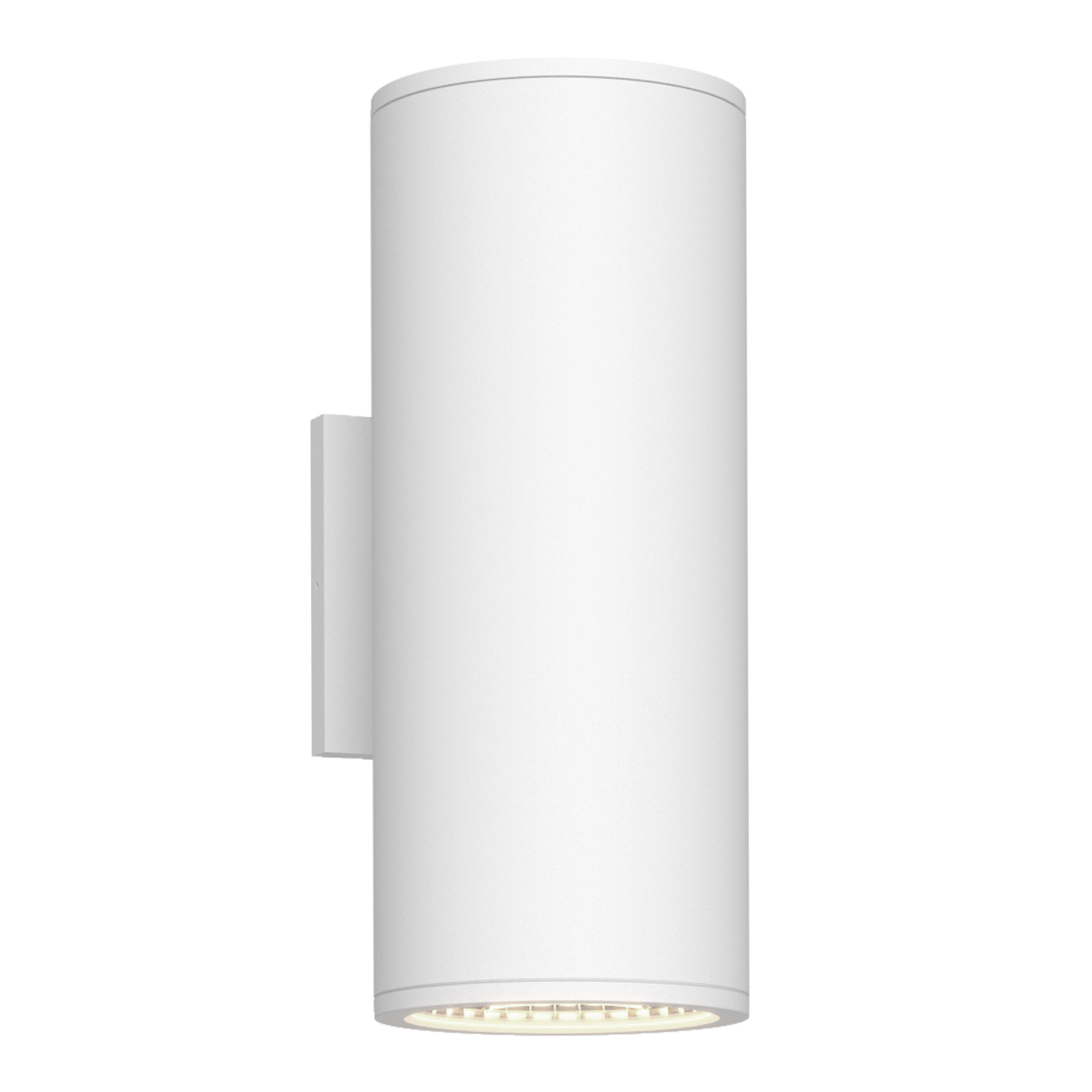 Nordic 12-in (5-in Dia.) White LED Exterior Wall