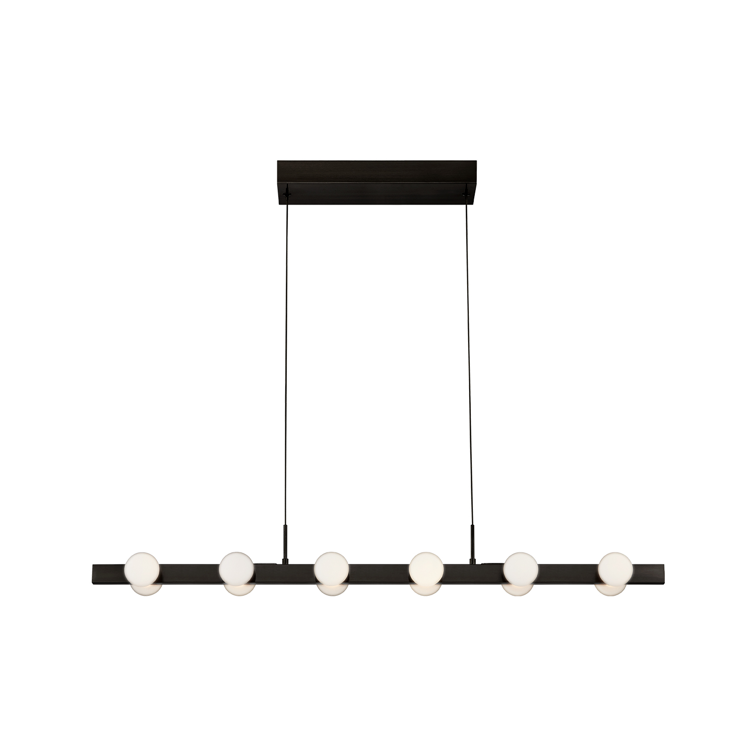 Rezz 36-in Black LED Linear Pendant
