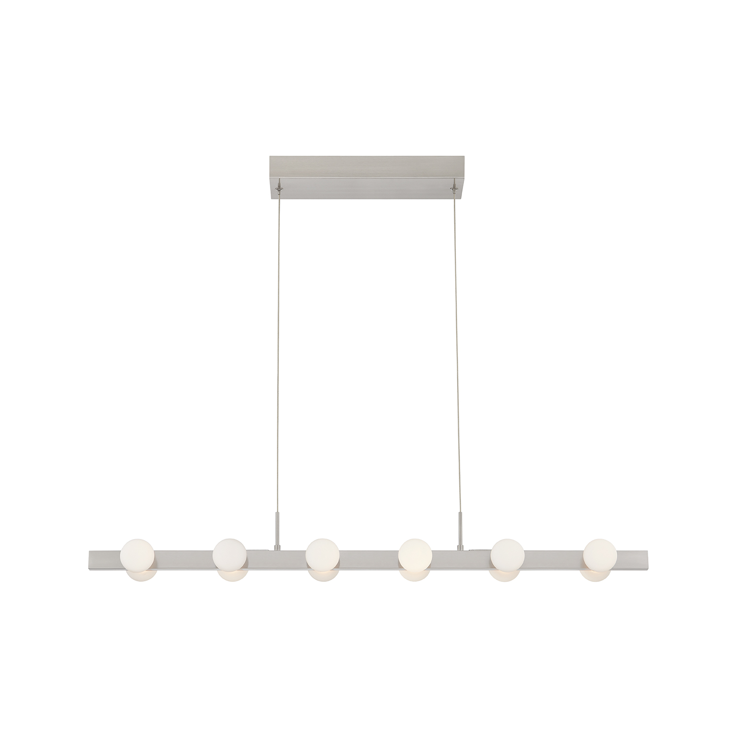 Rezz 36-in Brushed Nickel LED Linear Pendant