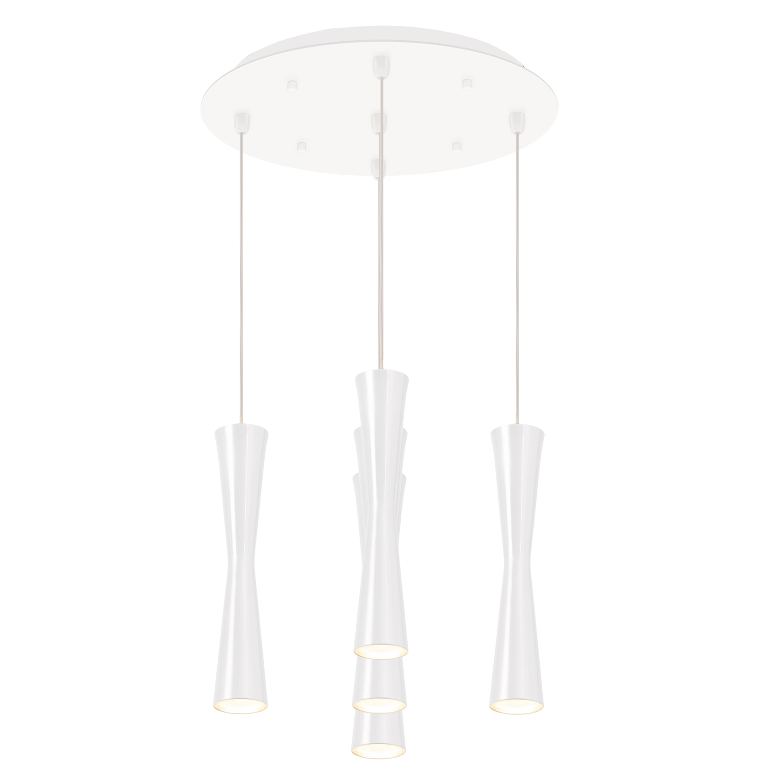 Robson 14-in White 5-Light Multi Pendant