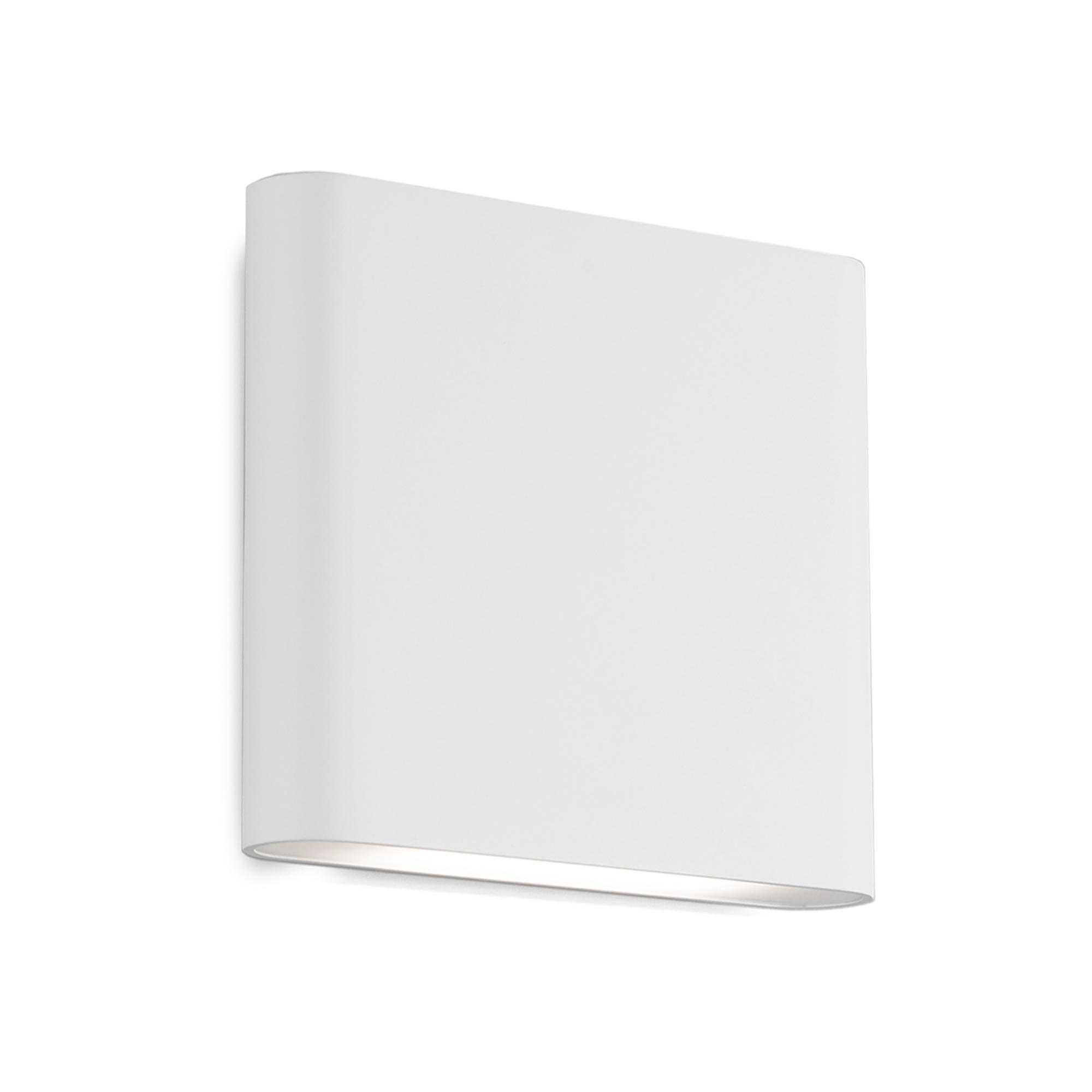Slate 6-in White LED All terior Wall