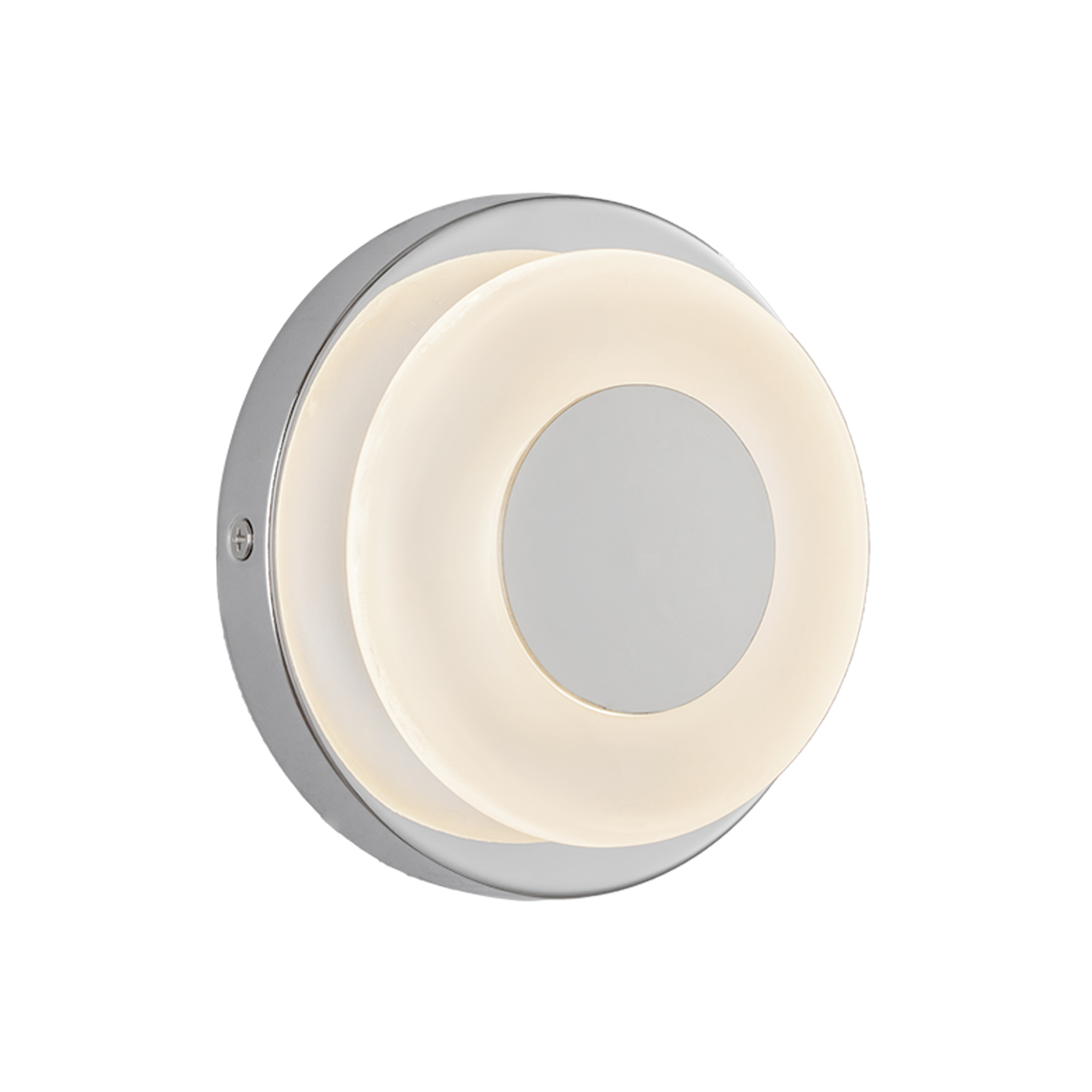 Stephord 4-in Chrome/Frosted Glass LED Wall Sconce