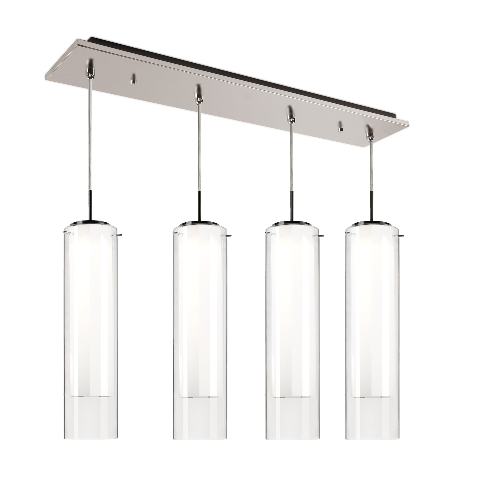 Verona 25-in Brushed Nickel 4-Light Multi Pendant