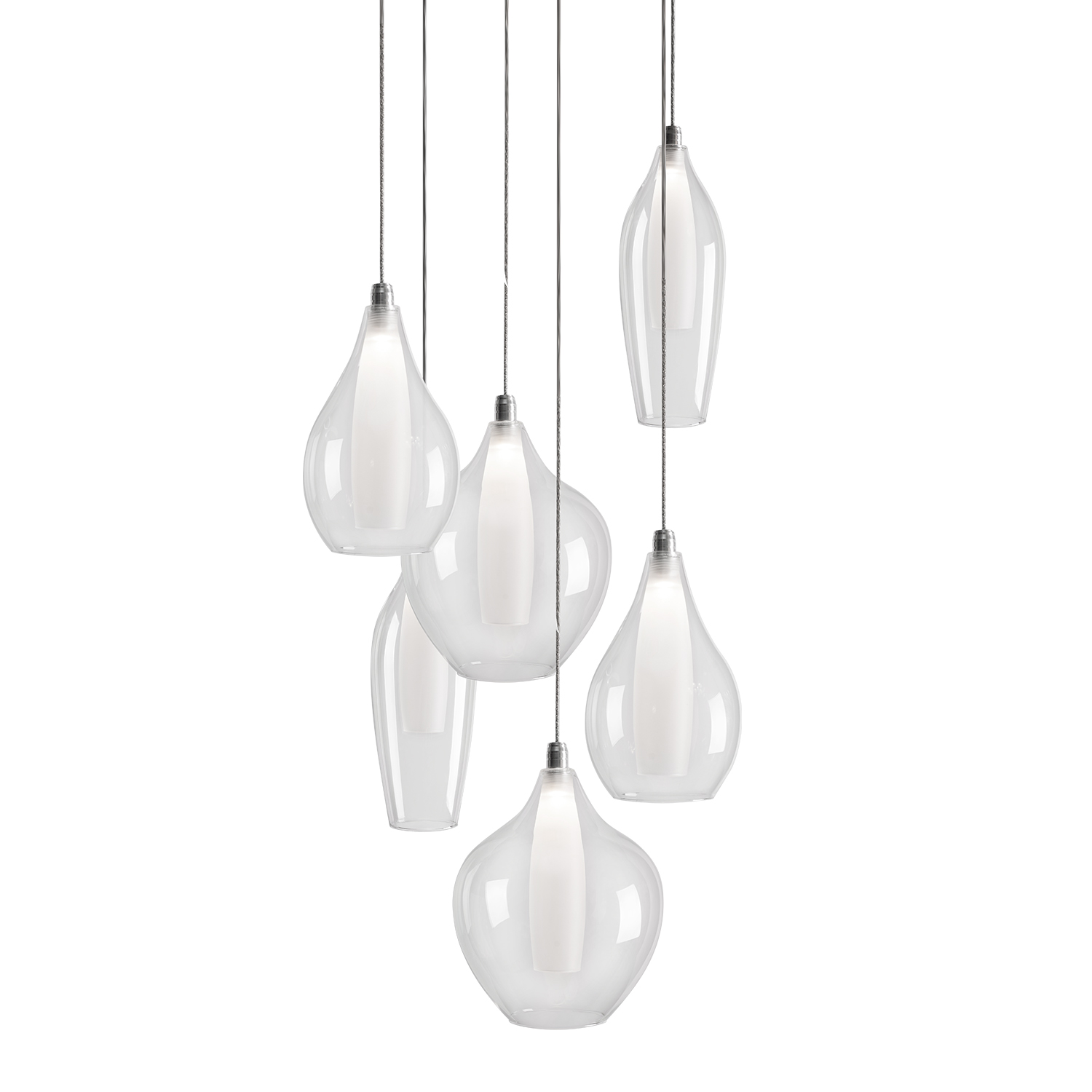 Victoria 13-in Chrome LED Multi Pendant