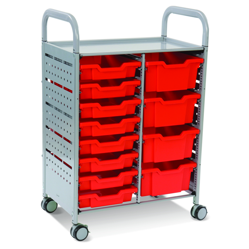 Callero STEAM Double Trolley 8 Shallow & 4 Deep Trays - Gratnells Ltd.