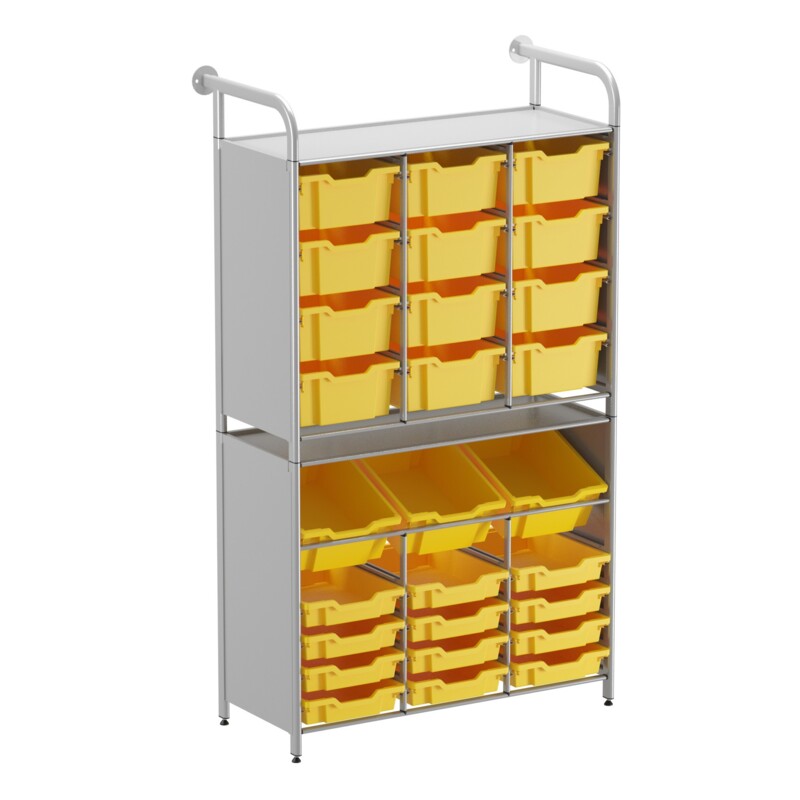 Callero Custom Tall Maker-Store Starter Unit 12 Shallow & 3 Deep Tilting & 12 Deep Trays