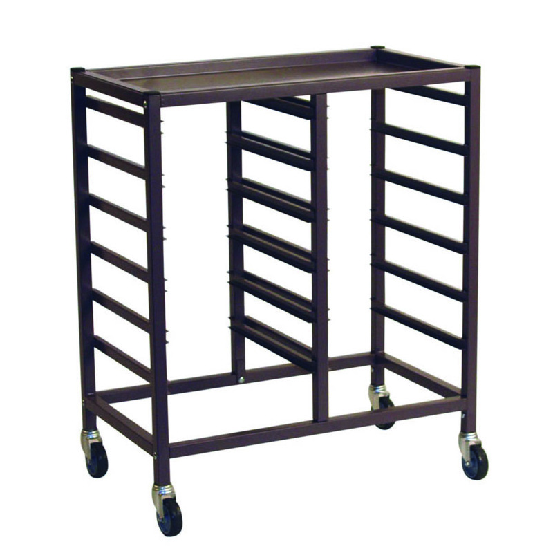 Science Bench Height Double Fixed Runner Trolley