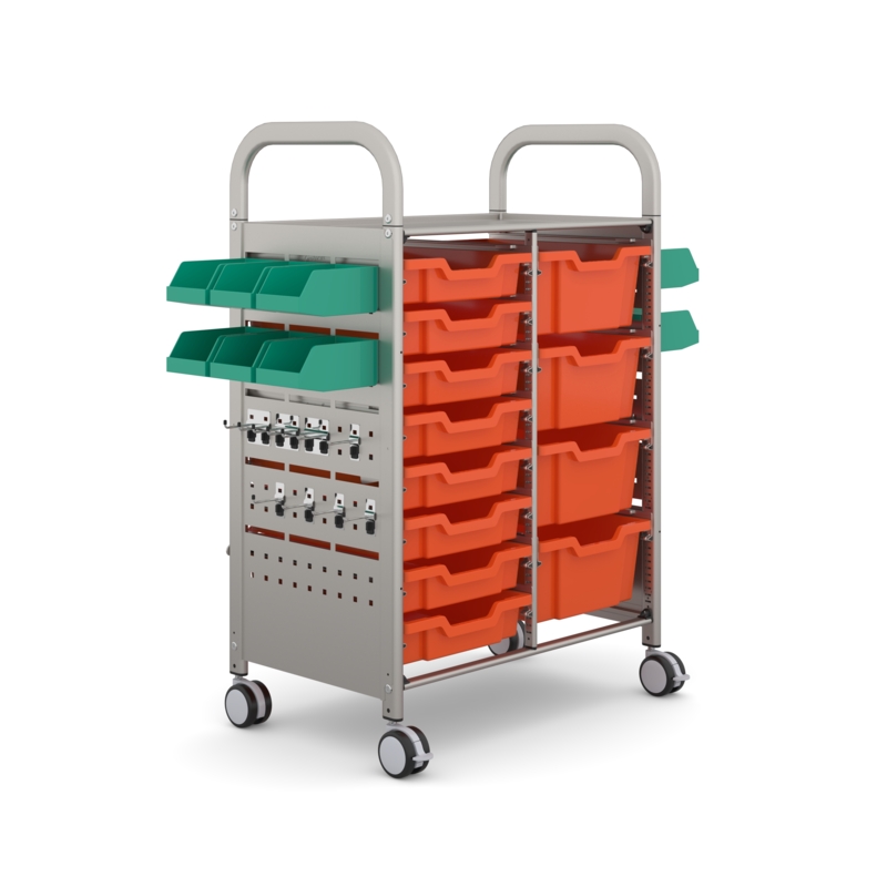 Callero STEAM Double Trolley 8 Shallow & 4 Deep Trays
