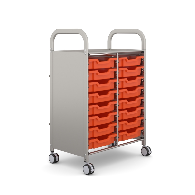 Callero Plus Double Trolley 16 Shallow Trays