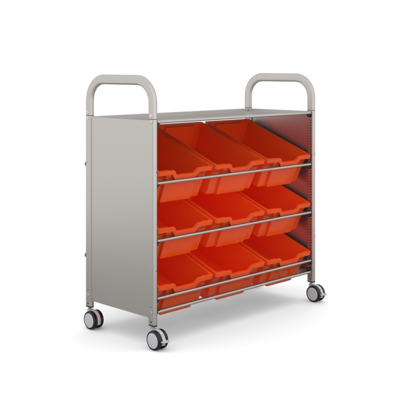 Callero Tilted Tray Cart 9 Deep Trays