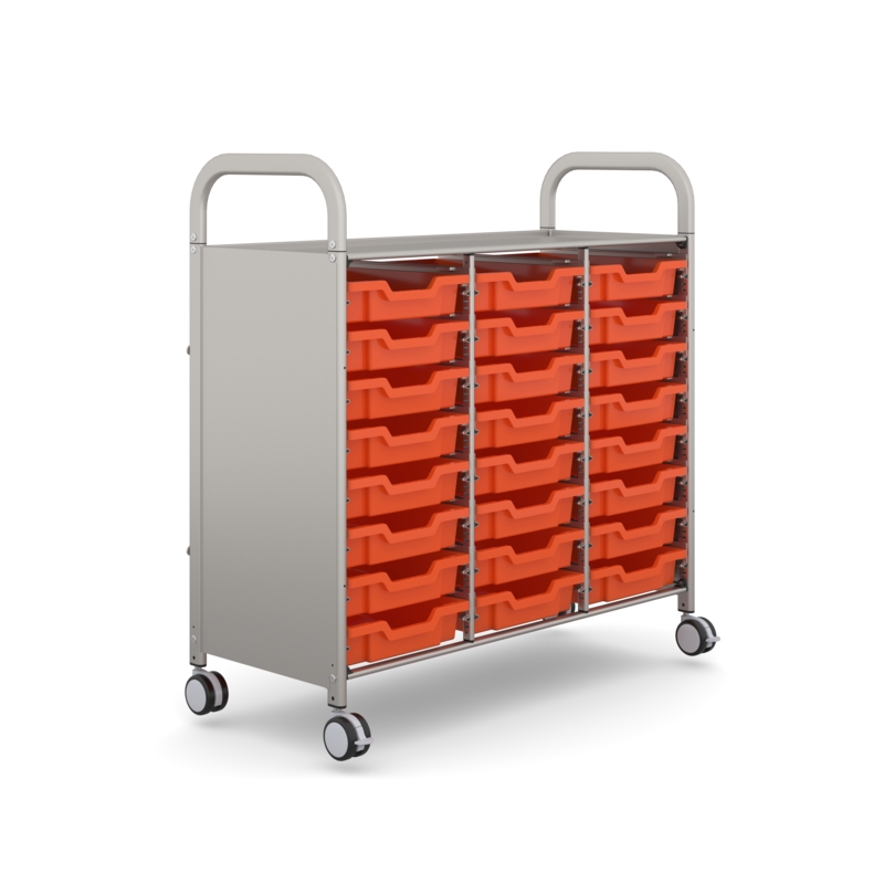 Callero Triple Cart 24 Shallow Trays
