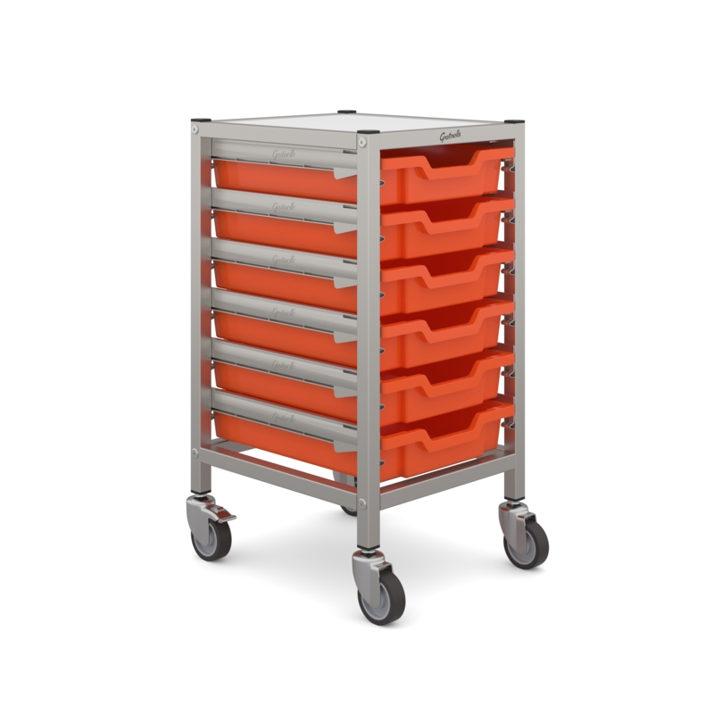 Dynamis Low Single Cart 6 Shallow Trays