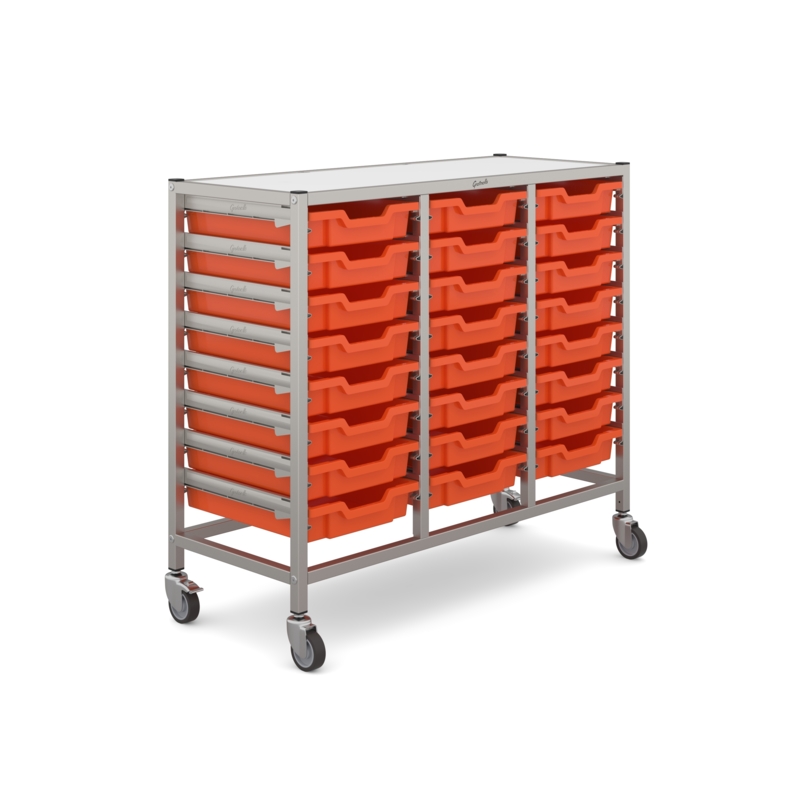 Dynamis Mid Treble Trolley 24 Shallow Trays