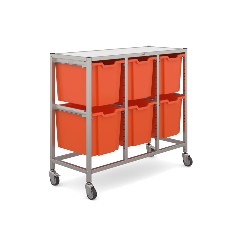 Dynamis Mid Treble Trolley 6 Jumbo Trays