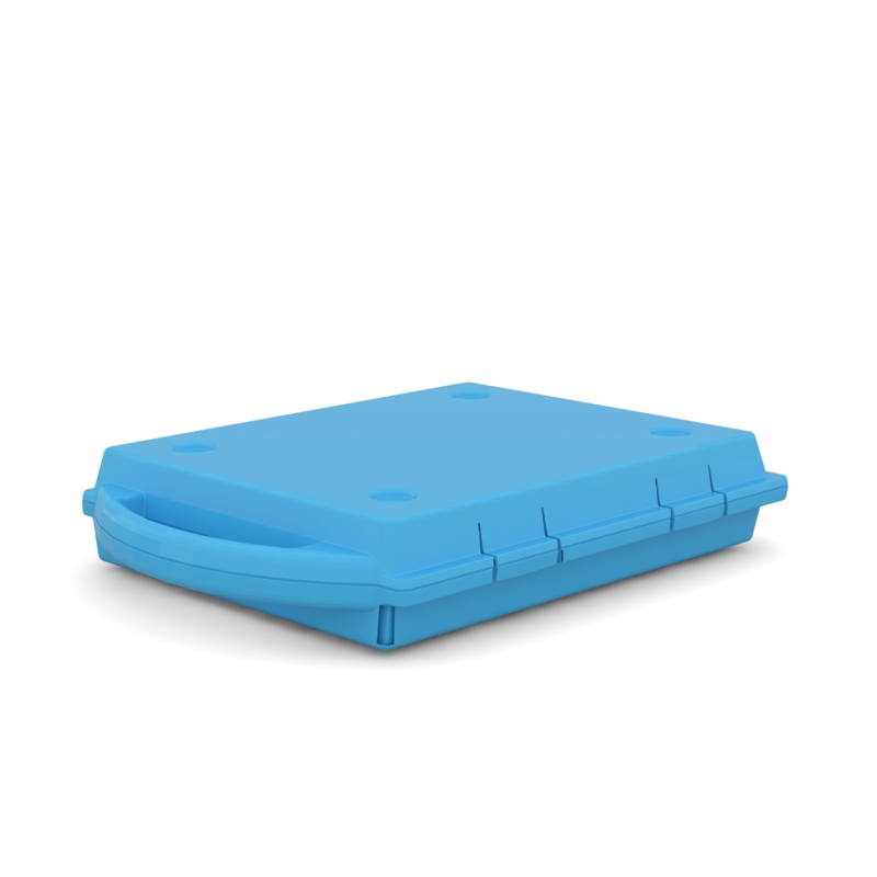 SmartCase Cyan Blue with 5mm Liner & Convoluted Foam