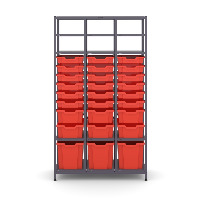 Chemstore Layout Science ChemStore Tall Treble Frame 12 Shelves 3 Jumbo 6 Deep & 18 ...