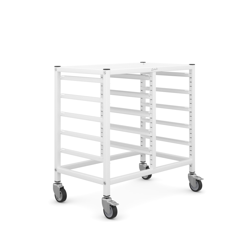 Science Under Bench Double Trolley 10 Pairs Runners