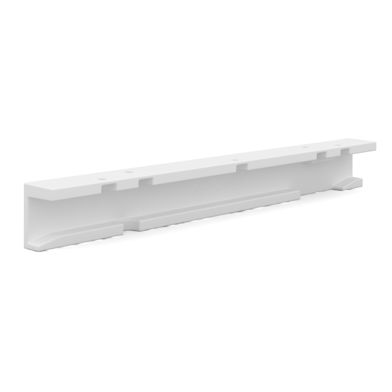 Standard Top Fixing White Runner 12mm Drop Sleeved Pack of 50 (Pairs)