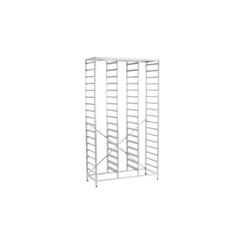Medical Compact Tall Treble Fixed Runner White Frame (Assembled)