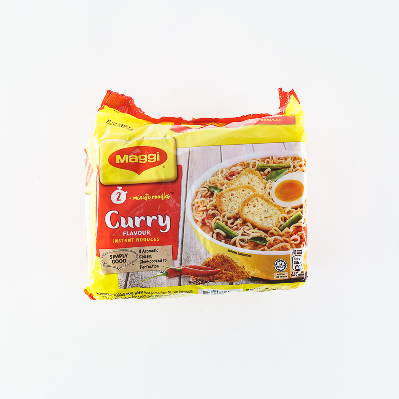 MAGGI 2-MINUTE INSTANT NOODLES - CURRY (美极咖喱快熟面)