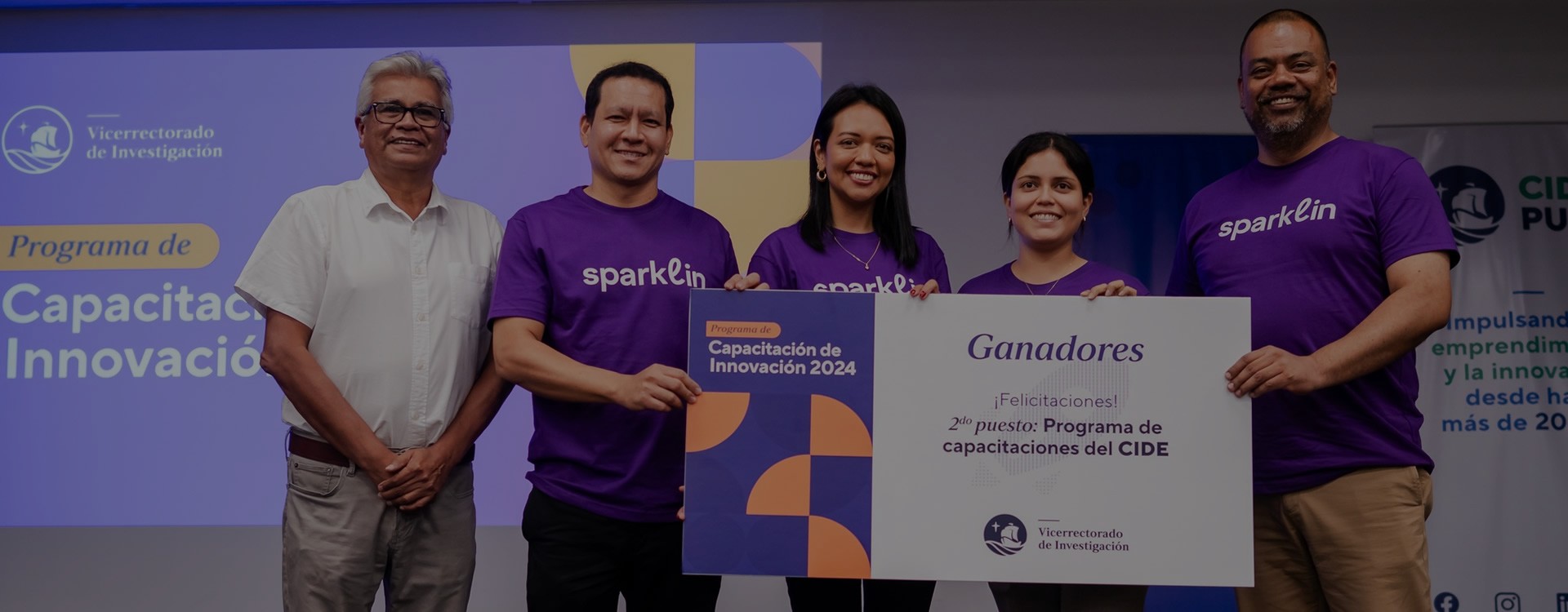 Portada de Noticia Proyecto Sparklin de Centrum PUCP ocupa segundo lugar en programa de Capacitación de Innovación 2024