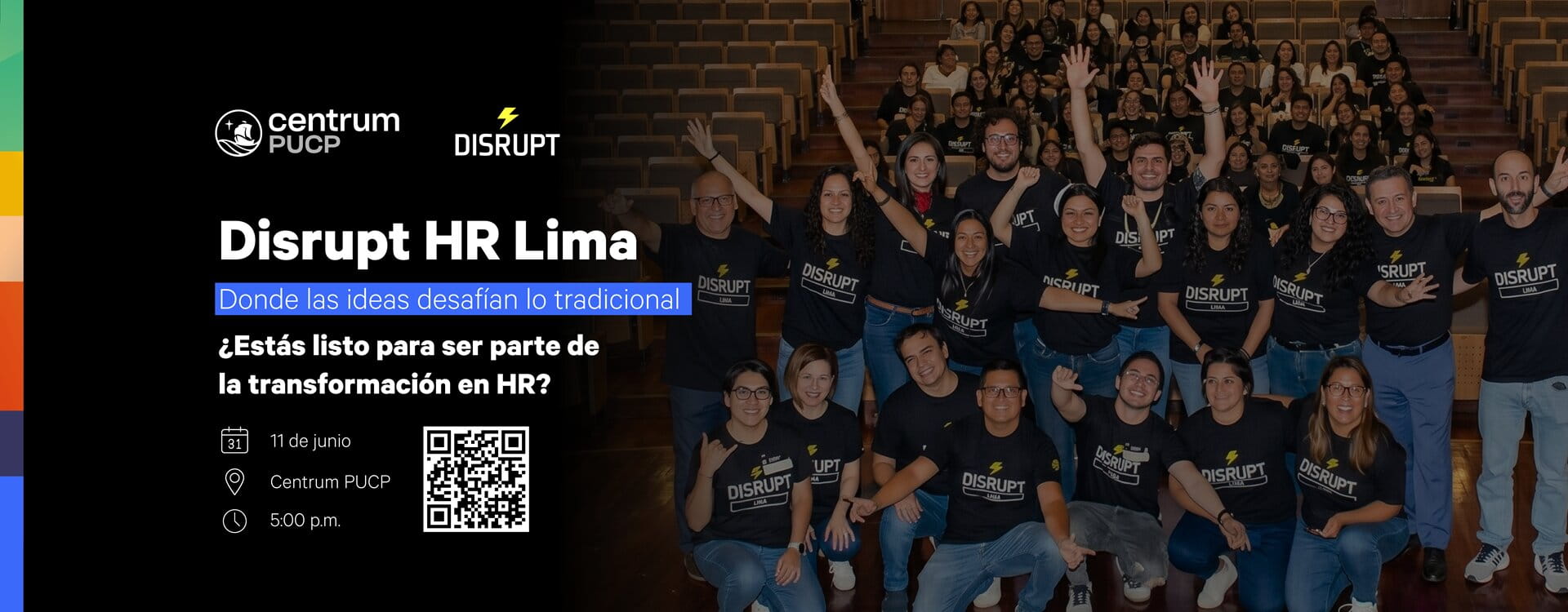 Portada de Noticia Disrupt HR Lima reunirá en Centrum PUCP a líderes y especialistas para repensar el futuro del trabajo