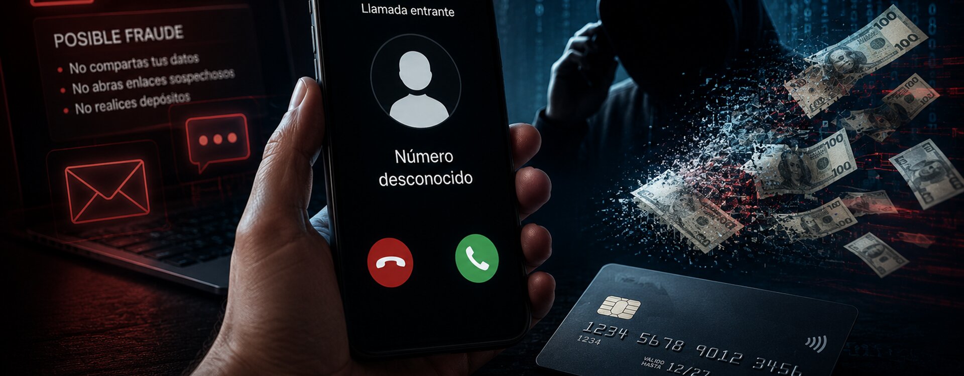 Portada de Noticia Una llamada de segundos puede costar miles: así crecen las nuevas estafas digitales