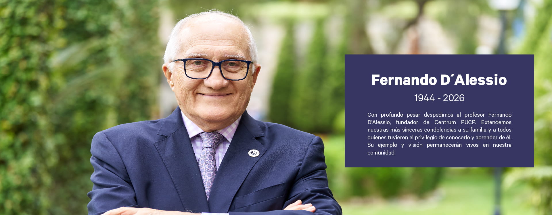 Portada de Noticia Fallece Fernando D’Alessio, fundador de Centrum PUCP y referente de la educación en gestión en el Perú