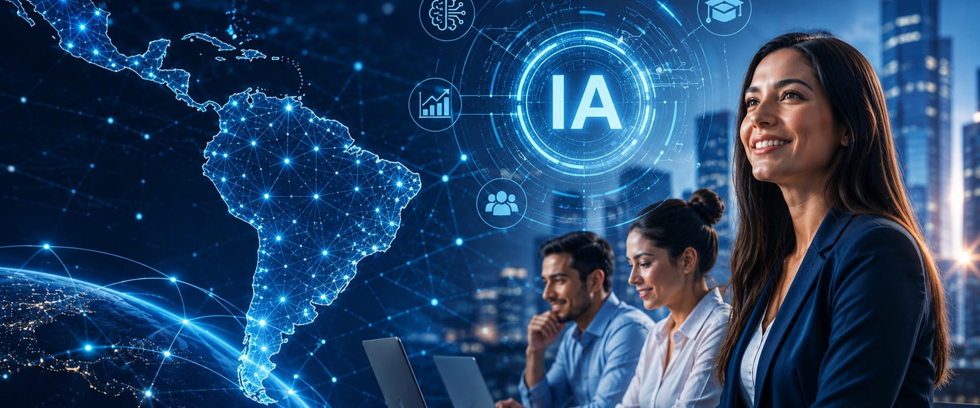 Portada de Noticia Latinoamérica pisa fuerte en educación empresarial con IA