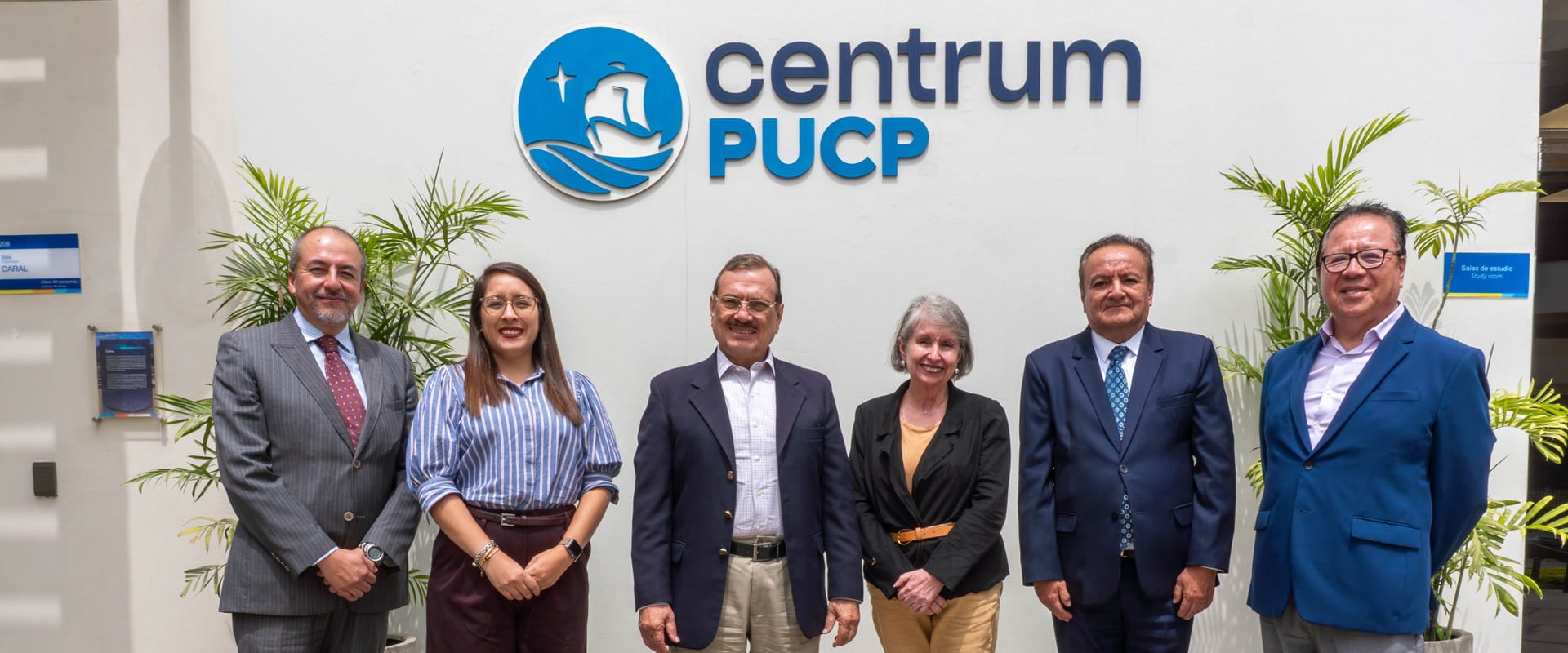 Portada de Noticia Centrum PUCP recibió la visita institucional de representantes de la Cámara de Comercio de Lima