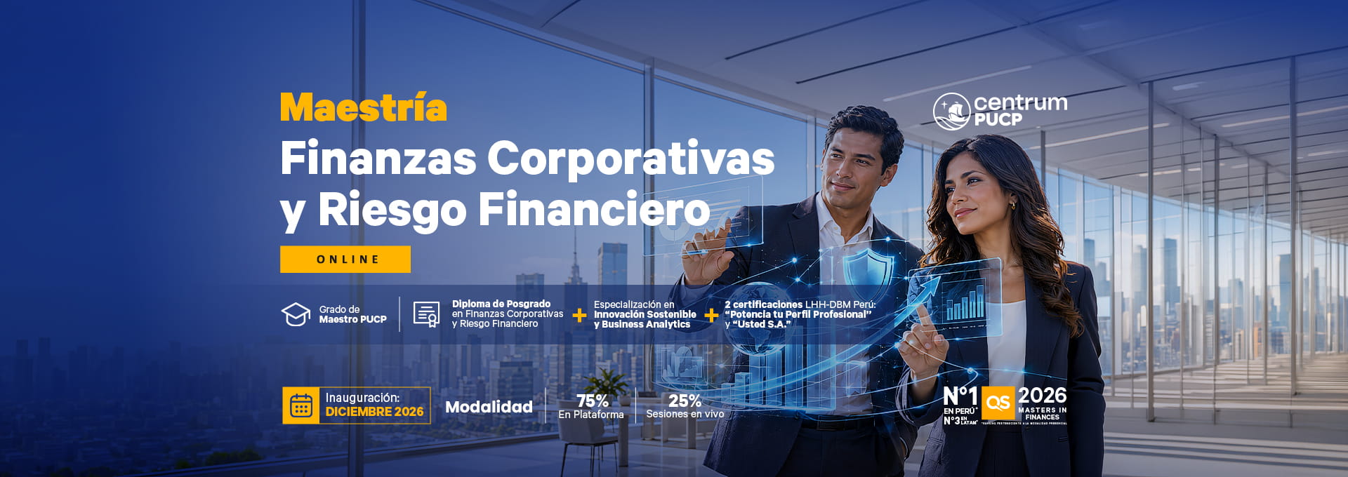 Maestría en Finanzas Corporativas y Riesgo Financiero - Centrum X