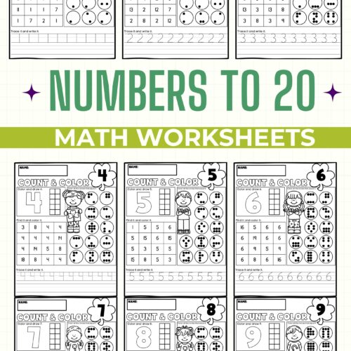St. Patrick's Day Kindergarten Math Numbers to 20 - Classful