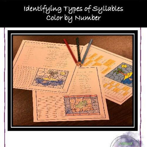 Identifying Types of Syllables - Color By Number Worksheets's featured image
