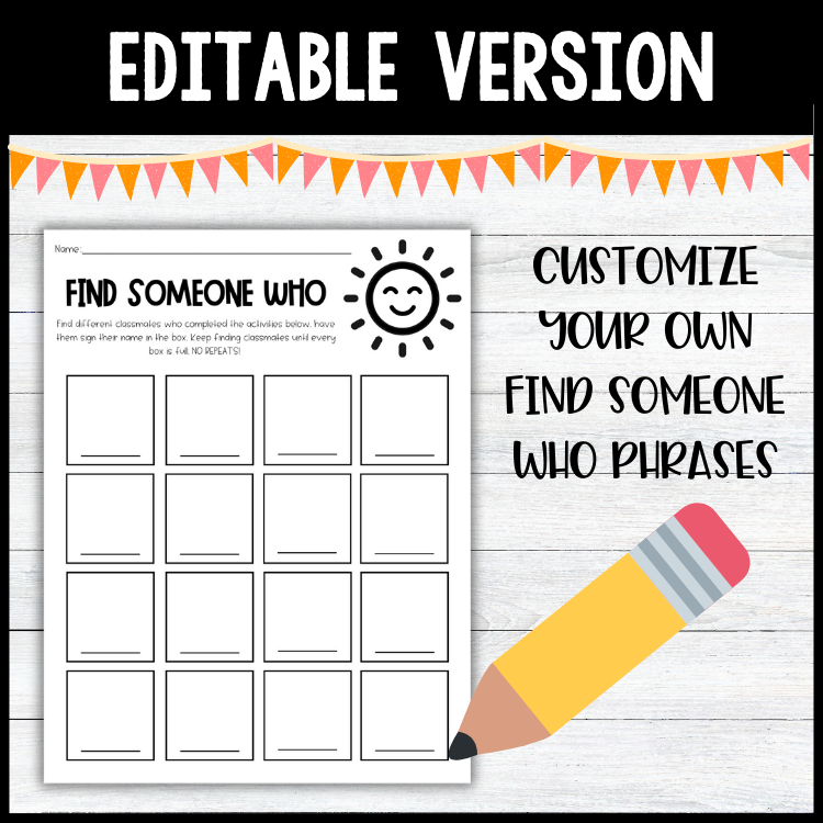 no-prep-find-someone-who-activity-end-of-school-classful for Find Someone Who Worksheet Free Printable No Prep Find Someone Who Activity | End of School - Classful for Find Someone Who Worksheet Free Printable