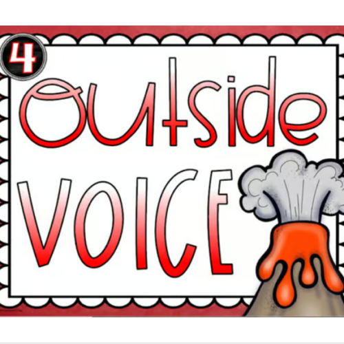 Voice Level Chart Posters Classroom Management Dinosaur Dino Theme ...